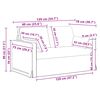 vidaXL Sofa Gr&aring;brun Samlede dimensioner: 139 x 78 x 80 cm (B x D x H)
