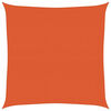 vidaXL solsejl 4x4 m 160 g/m&sup2; firkantet HDPE orange