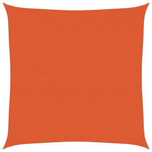 vidaXL solsejl 4x4 m 160 g/m&sup2; firkantet HDPE orange