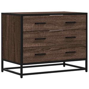 vidaXL kommode 70x41x56 cm konstrueret tr&aelig; brun egetr&aelig;sfarve