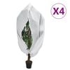 vidaXL plantebeskyttelse med lynl&aring;s 4 stk. 70 g/m&sup2; 1,2x1,8 m