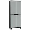 vidaXL plastskab 68x39x171,5 cm rattandesign plastik