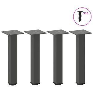 vidaXL sofabordsben 4 stk. antracit 30-32 cm st&aring;l