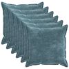 vidaXL Pudebetr&aelig;k 6 stk. HOUTEN Bl&aring; 70 x 70 cm Chenille Stof