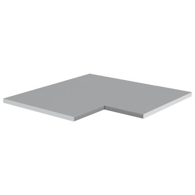 vidaXL hjørnebordplade til køkken spånplade grå