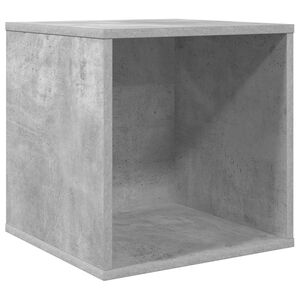 vidaXL Vinylalbum kasse Betongr&aring; 37 x 36,5 x 38 cm Konstrueret tr&aelig;