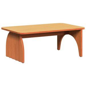 vidaXL Sofabord Voks brun 80 x 50 x 31 cm Massivt fyrretr&aelig;