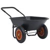 vidaXL trilleb&oslash;r 78 l 100 kg sort og orange