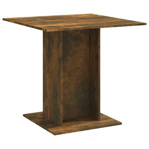 vidaXL spisebord 80x80x75 cm konstrueret tr&aelig; r&oslash;get egetr&aelig;sfarve
