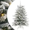 vidaXL Kunstigt Hinged Juletr&aelig; Hvid 150 cm PE og PVC