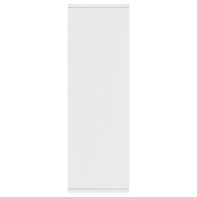 vidaXL bogskab/skænk hvid 50x25x80 cm spånplade