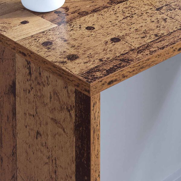 vidaXL V&aelig;gh&aelig;ngt skrivebord Gammelt tr&aelig; 80 x 45 x 30 cm Konstrueret tr&aelig;