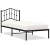 vidaXL sengeramme med sengegavl 90x200 cm metal sort