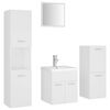 vidaXL badeværelsesmøbelsæt spånplade hvid