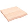 vidaXL v&aelig;ghylde 60x60x(2-6) cm ubehandlet massivt egetr&aelig;
