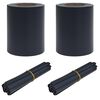 vidaXL Haveafsk&aelig;rmninger 2 pcs M&oslash;rkegr&aring; 35 x 0,19 m PVC