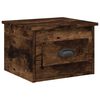 vidaXL v&aelig;gh&aelig;ngt sengebord 41,5x36x28 cm r&oslash;get egetr&aelig;sfarve