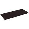 vidaXL bordplade til badev&aelig;relse 120x50x(2-4) cm massivt tr&aelig; m&oslash;rkebrun