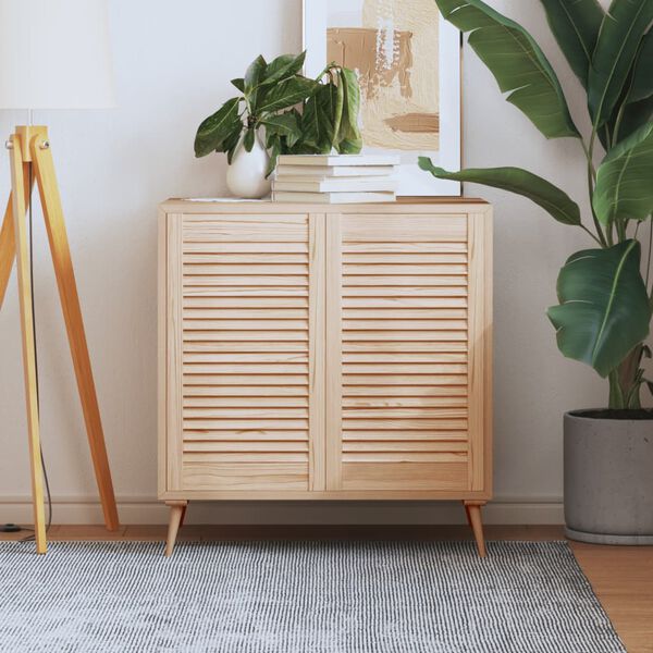 vidaXL skabslåger 2 stk. 69x39,4 cm lameldesign massivt fyrretræ