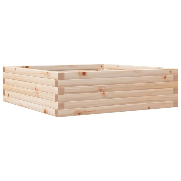 vidaXL plantekasse 80x80x23 cm massivt fyrretr&aelig;