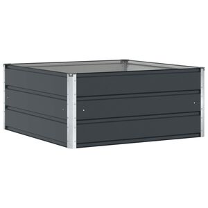 vidaXL Plantekasse Antracit 100 x 100 x 45 cm St&aring;l