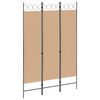 vidaXL 3-panel rumdeler Beige 120 x 180 cm Stof
