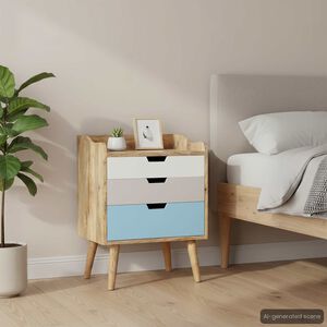 vidaXL sengeskab 47 x 35 x 63 cm massivt mangotr&aelig;