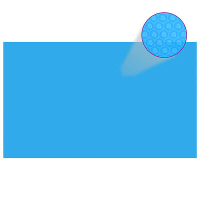 vidaXL rektangulært poolovertræk 500x300 cm PE blå