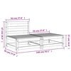 vidaXL sofamodul med fodskammel uden arml&aelig;n massivt douglasgran