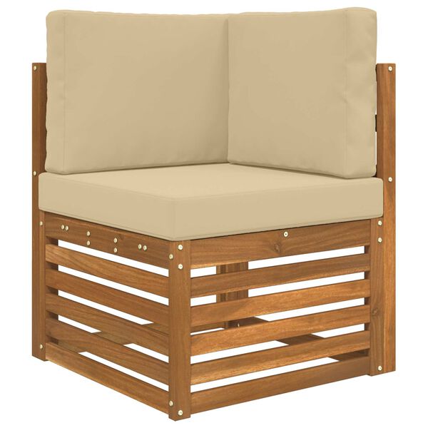 vidaXL Udend&oslash;rs Sofa Pude 3 pcs Beige Polyester