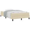 vidaXL Box spring seng med madras Creme 120 x 190 cm Stof