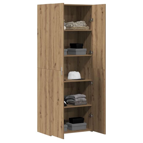 vidaXL Highboard artisan eg 70 x 42,5 x 185 cm Konstrueret tr&aelig;