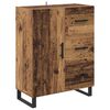 vidaXL Highboard Gammelt tr&aelig; 69,5 x 34 x 180 cm Konstrueret tr&aelig;