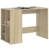vidaXL skrivebord 102x50x75 cm konstrueret tr&aelig; sonoma-eg