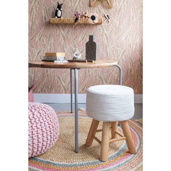 KidsDepot legebord Circle 72 cm mangotræ grå