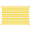 vidaXL Solskygge sejl Gul og Hvid 6 x 4 m 100% polyester Oxford