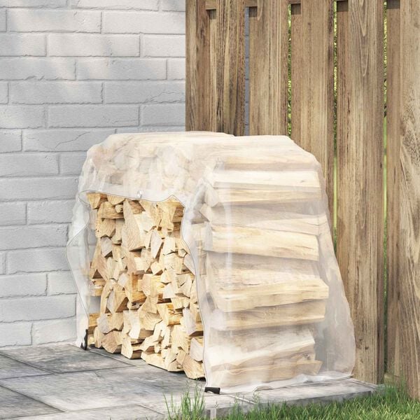 vidaXL Presenning med &oslash;jer Transparent 1 x 2 m Polyethylen