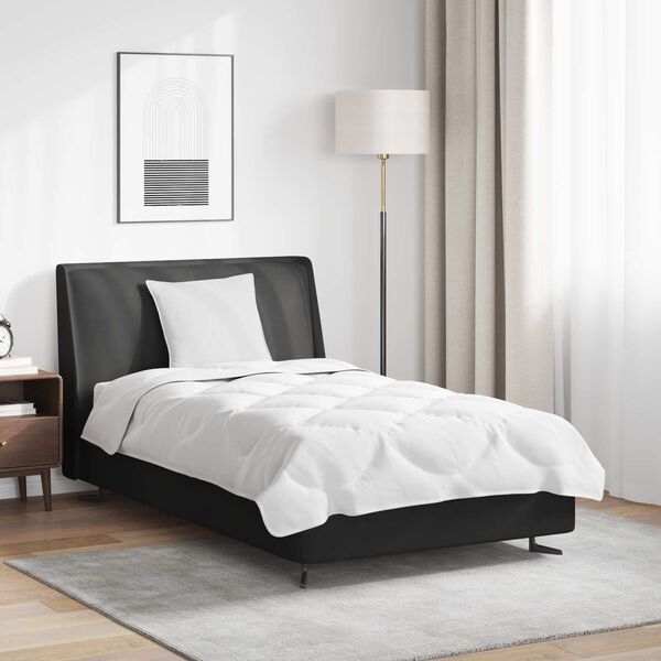 vidaXL Dynebetr&aelig;k S&aelig;t med pude 2 pcs Hvid Mikrofiber