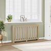 vidaXL radiatorskjuler 149x20x82 cm konstrueret tr&aelig; sonoma-eg
