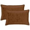 vidaXL Pudebetr&aelig;k 2 stk. HOUTEN Lys Brun 50 x 80 cm Flannel