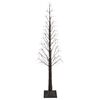 vidaXL Starburst-juletr&aelig; Brun 17 x 17 x 180 cm Plastik 432 LED'er