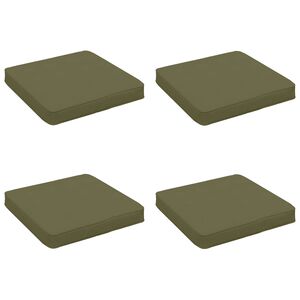 vidaXL 4-Stykke S&aelig;depuder VUGHT 4 pcs 100% polyester Olivengr&oslash;n