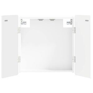 vidaXL Dartboard Skab ZWOLLE Hvid 52,5 x 10,5 x 57,5 cm