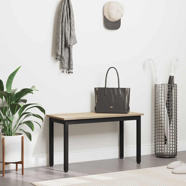 vidaXL b&aelig;nk Sonoma 80 x 35 x 45 cm Konstrueret tr&aelig;