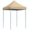 vidaXL Party Tent 200 x 200 x 306 cm Beige Oxford stof