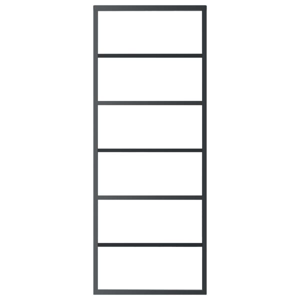 vidaXL skyded&oslash;r m. monteringss&aelig;t 76x205 cm sikkerhedsglas og aluminium