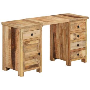 vidaXL skrivebord 140x50x77 cm massivt mangotr&aelig;
