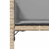 vidaXL havestole 4 stk. med hynder polyrattan blandet beige