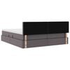 vidaXL Opbevaringsseng med madras Gr&aring; 180 x 200 cm Faux l&aelig;der