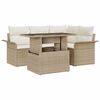 vidaXL Havesofa S&aelig;t 5 stk. Beige polyrattan